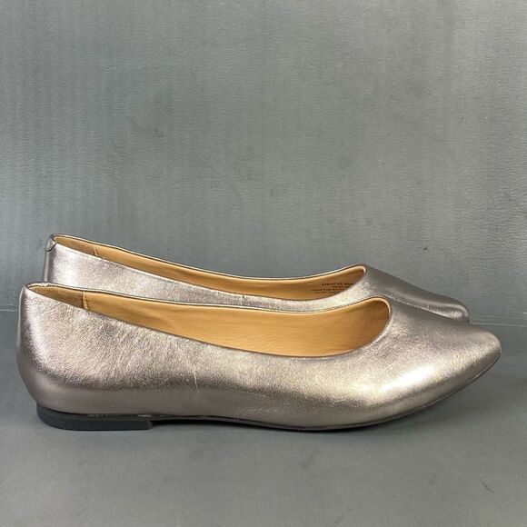 Trotters Estee (Pewter Metallic) Women's Slip-on comfort flats womens size 9.5 - Picture 3 of 10